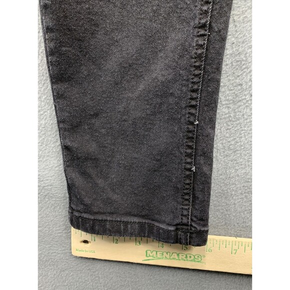 BooHoo Man Denim Jeans Men's Button Fly Black Distressed Hip Hop Size 38X32 - Picture 9 of 16